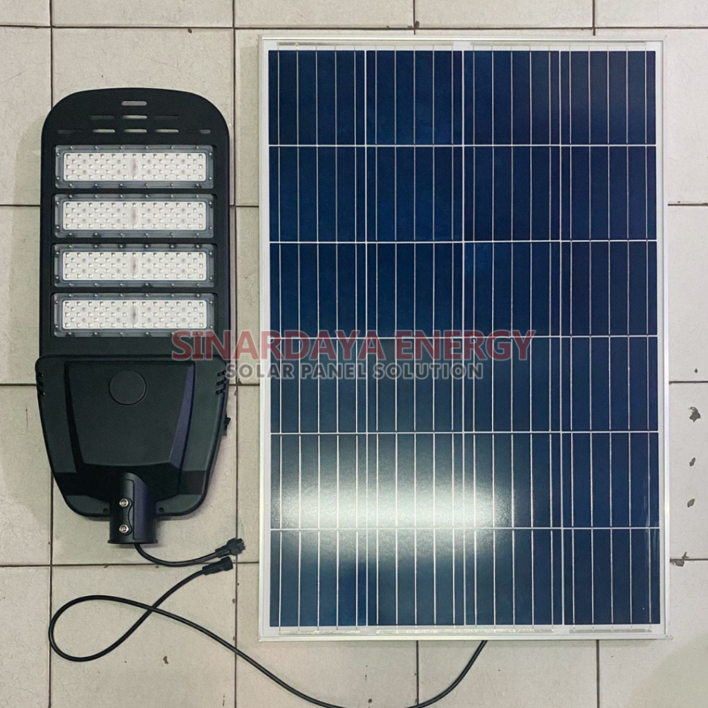 Lampu Jalan PJU Tenaga Surya Two in one 60 watt solarcell garansi termurah