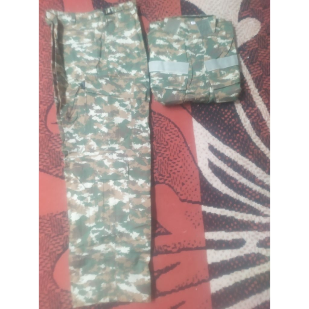 baju PDL doreng KOSTRAD LINUD/doreng sage green filkro