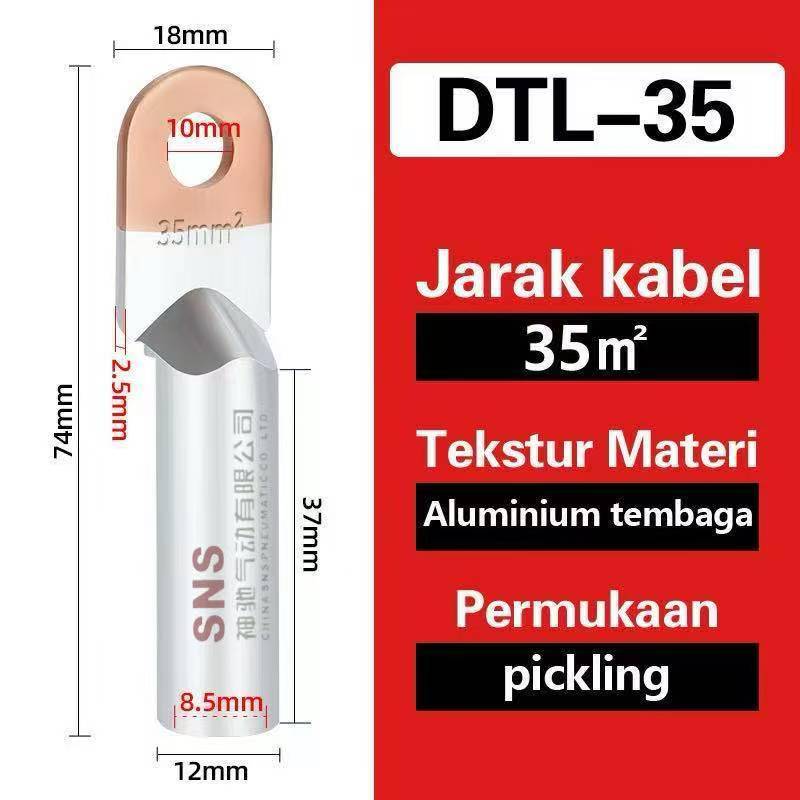 skun kabel DTL-35mm Aluminium tembaga