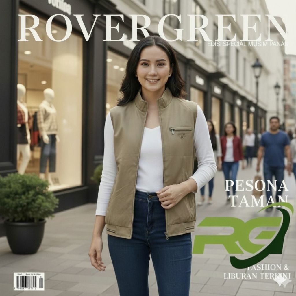 Rompi Bolak balik Pria Polos Keren