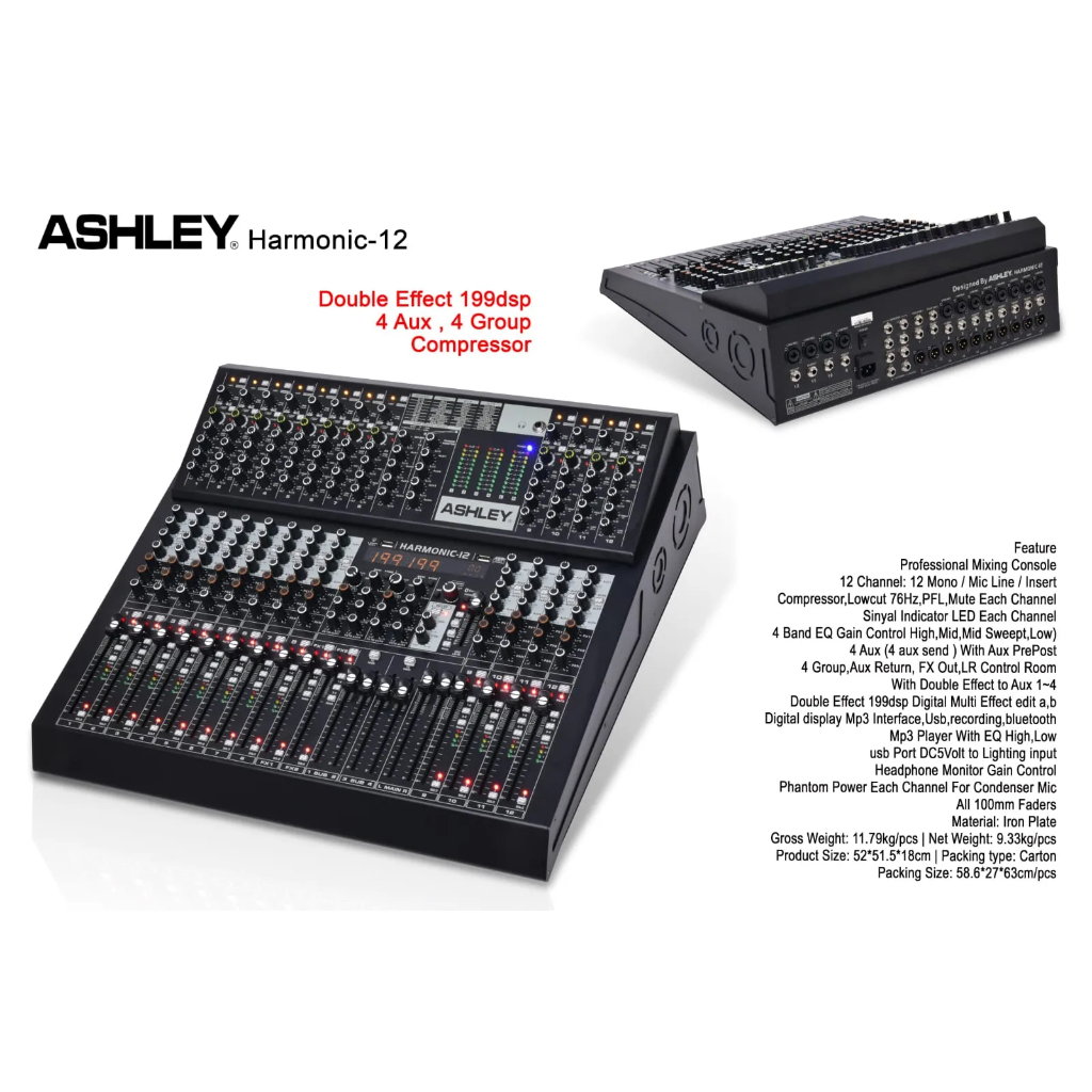 Mixer Ashley Harmonic-12 (12 Channel)