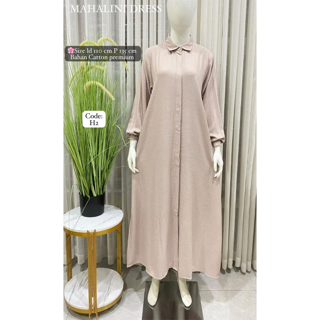 MAHALINI DRESS BY 3POINT BOUTIQ BAHAN CATTON PREMIUM