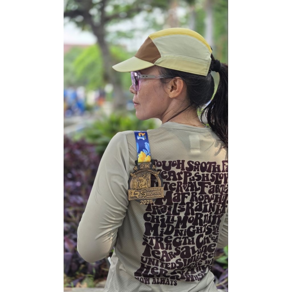 Jersey Lari Doodle Text Sage Panjang