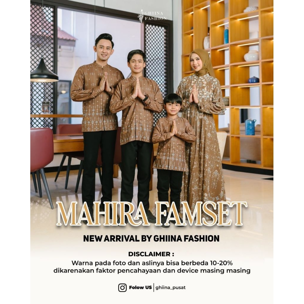 Mahira family set, sarimbit keluarga, coupel ghiina fashion,sarimbit motif
