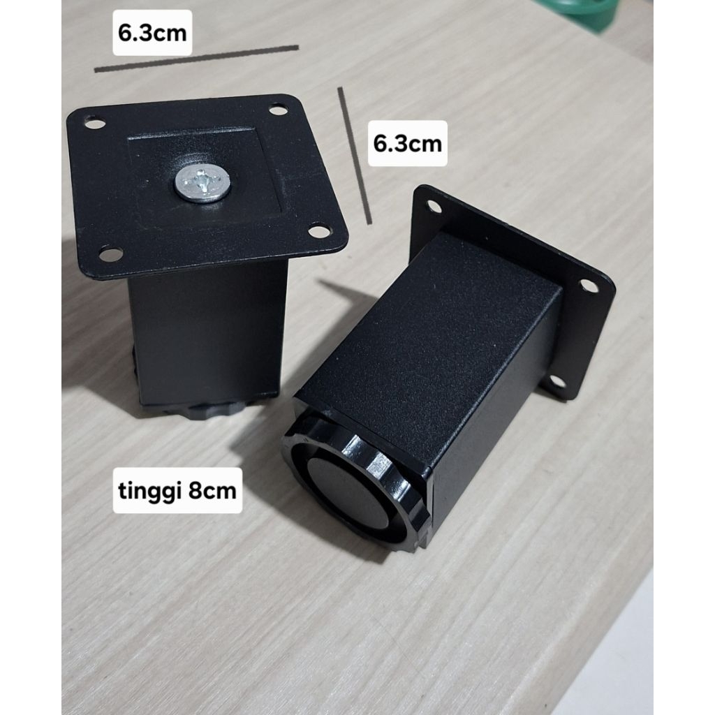 Kaki kursi / kaki sofa / kaki lemari stainless segi hitam