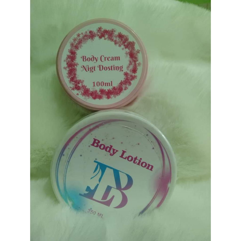 [Lindabeauty] Paket Body Cream & Body Lotion Lb Perawatan Tubuh Co