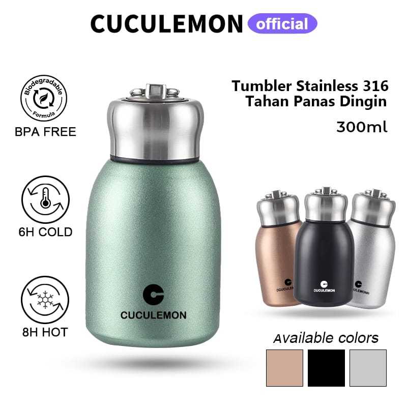 Termos Kopi Mini 300ml Botol Minum americano Tumbler Air Panas Stainless Steel CL-02 Gelas