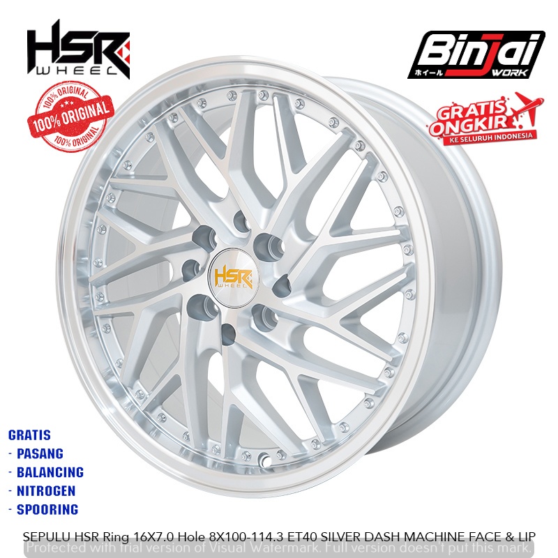 Velg Racing Mobil Calya Jazz Brio Ring 16 Free Pasang- Velg HSR SEPULU R16