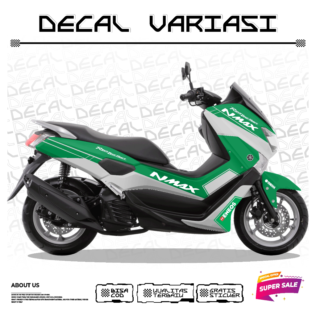 STICKER DECAL COD MOTIF SIMPLE STRIP YAMAHA NMAX OLD