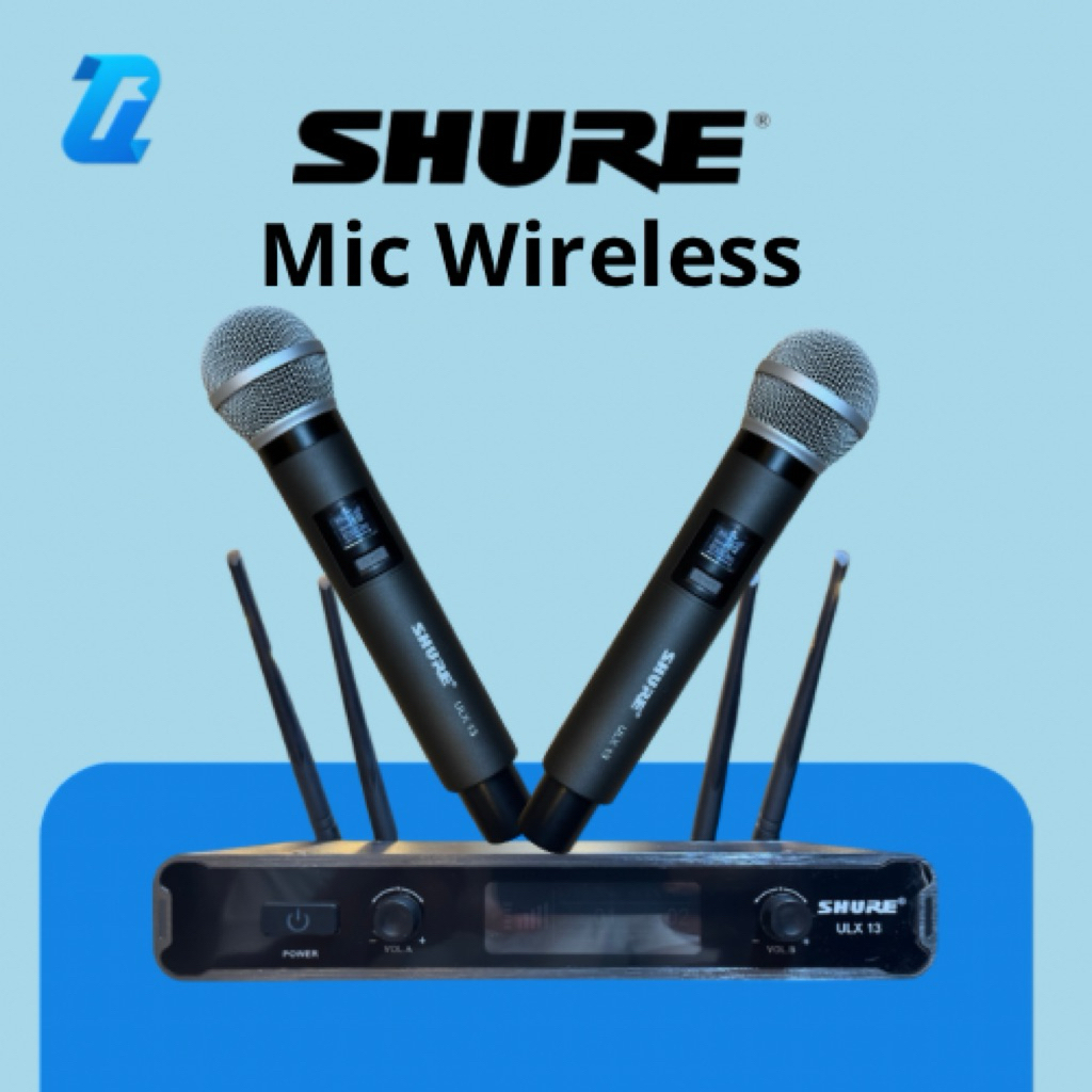 MIC WIRELESS SHURE ULX 13 DIGITAL DISPLAY (DUAL HANDHELD)