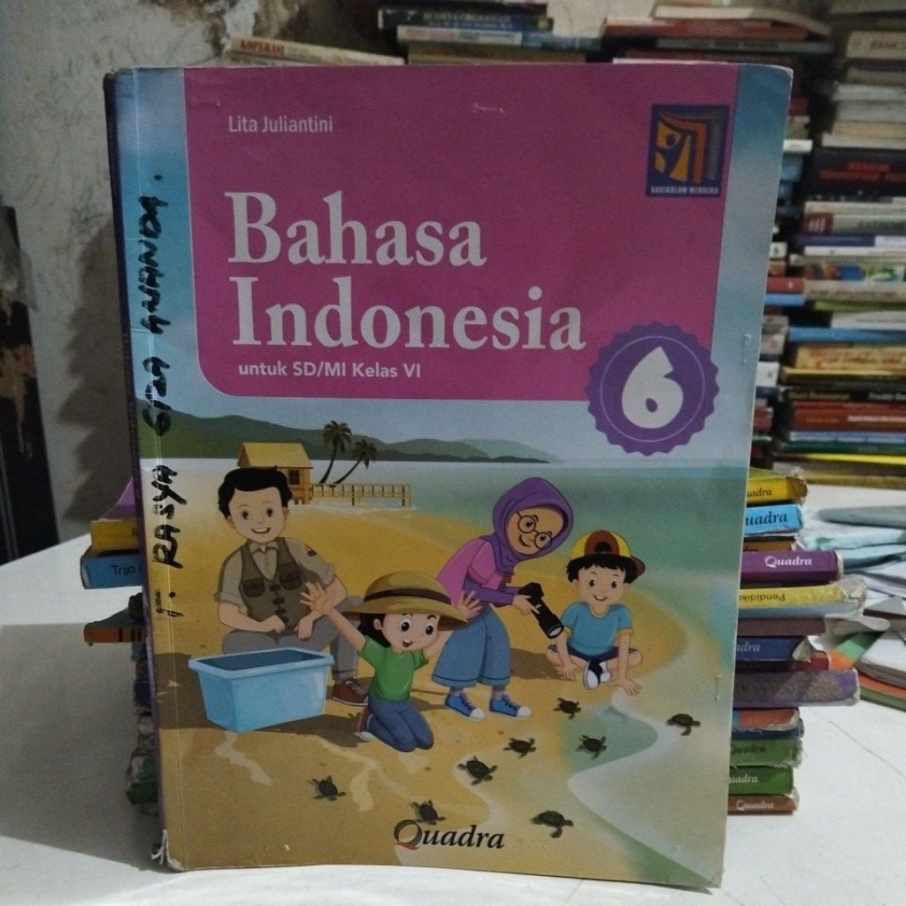 buku Bahasa Indonesia SD kelas 6 penerbit Quadra