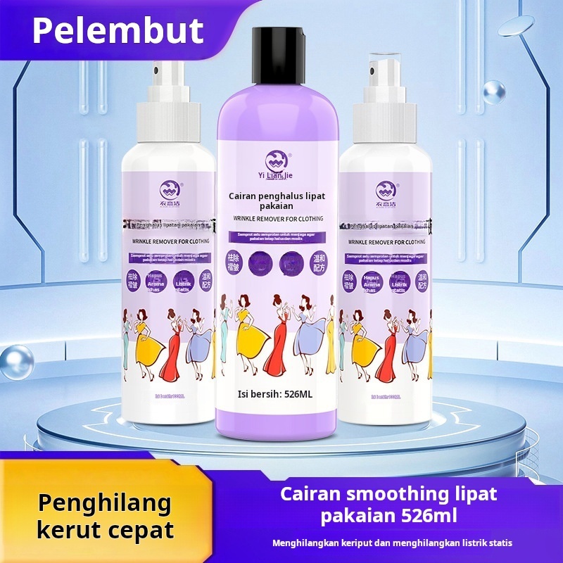 Pewarna Kerut Pakaian 526ml - Sembuhkan Kerut dengan Satu Semprotan, Menghilangkan Bau, Alat Perawat