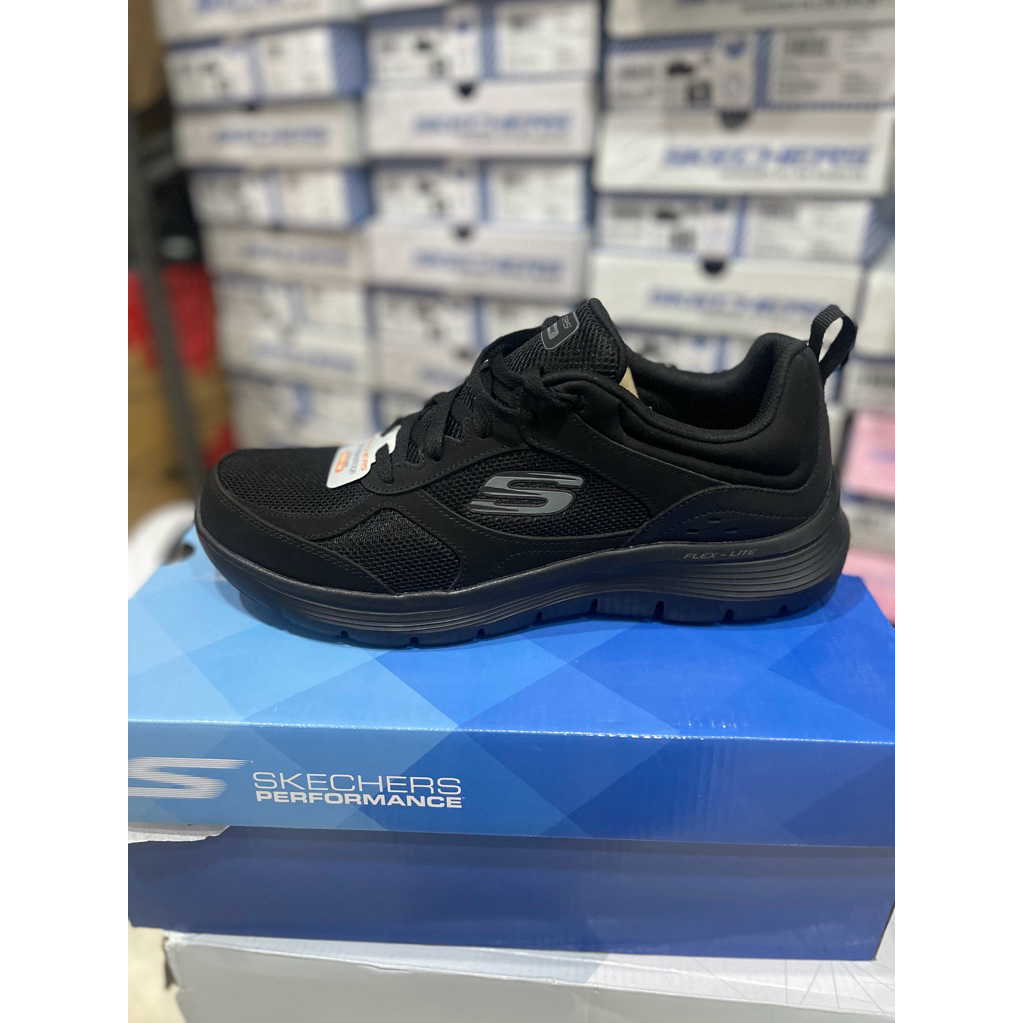 SKECHERS MENS SKECHERS FLEX LITE SKECHERS FULL BLACK SIZE 42