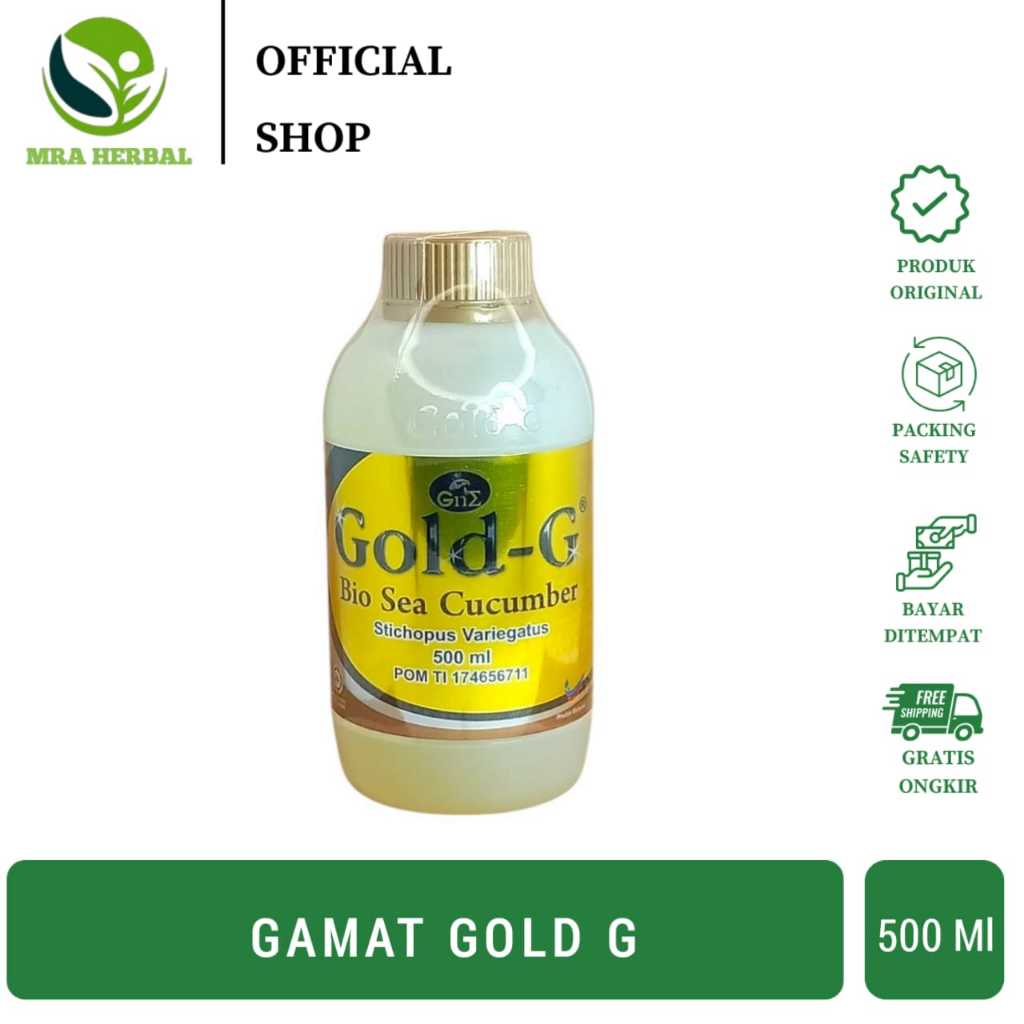 Gold G 500 ml Bio Sea Cucumber | Gamat Gold G 500 ml | Jelly Gamat Gold G 500ml