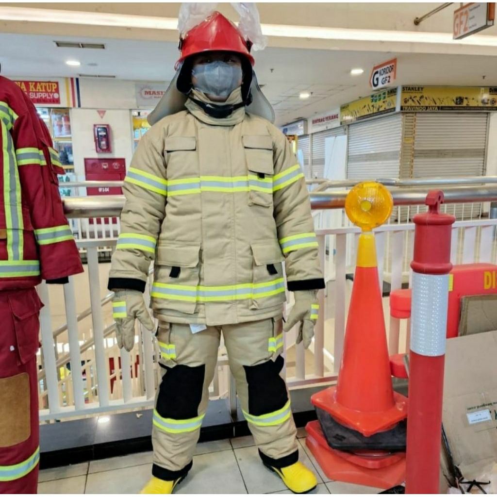 BAJU PEMADAM KEBAKARAN NOMEX IIIA KHAKI / BAJU PEMADAM NOMEX IIIA KHAKI / BAJU PEMADAM KHAKI NOMEX I