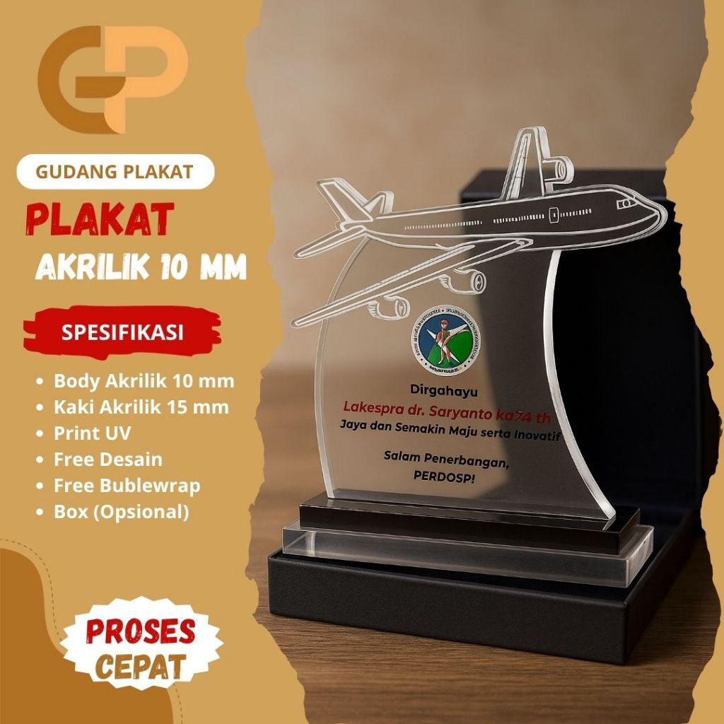 Bikin Plakat akrilik 10 mm Custom di Sini Gratis Desain dan Cepat Jadi