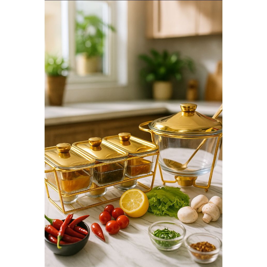 Prasmanan Sultan Set Kaca Tutup Stainless