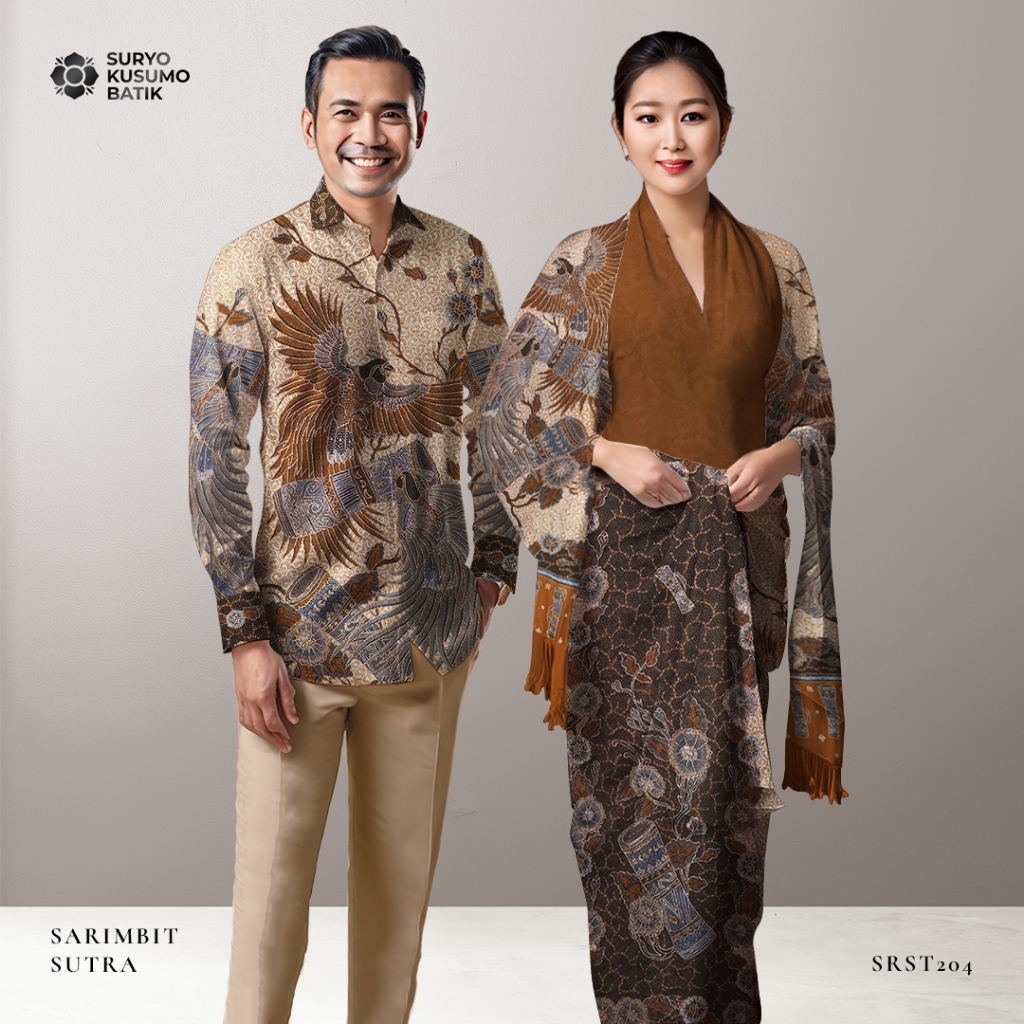 Kain Sarimbit Couple Batik Tulis Sutra Suryo Kusumo Batik SR7