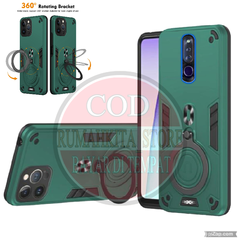 CASING HP OPPO F11 PRO CASE ROBOT HIT EYE RING PRO CAMERA HARDCASE ARMOR NEW COVER