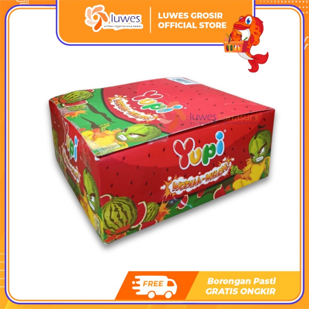[GROSIR] Yupi Wotaa Melon Box Isi 24pcs Permen Yupi Jelly Rasa Semangka Murah