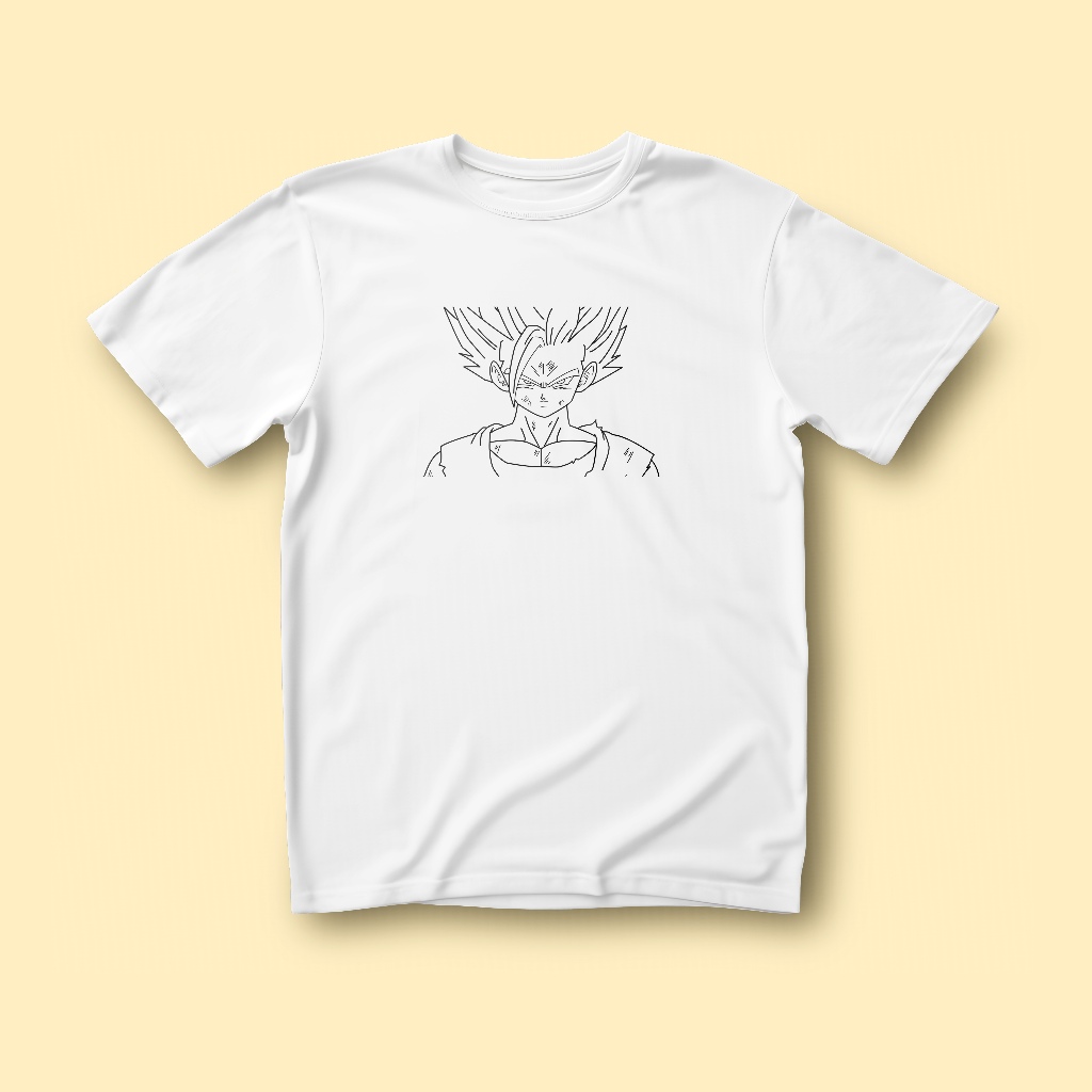 Kaos Dragon Ball Son Gohan Lineart original FatBoB T-Shirt