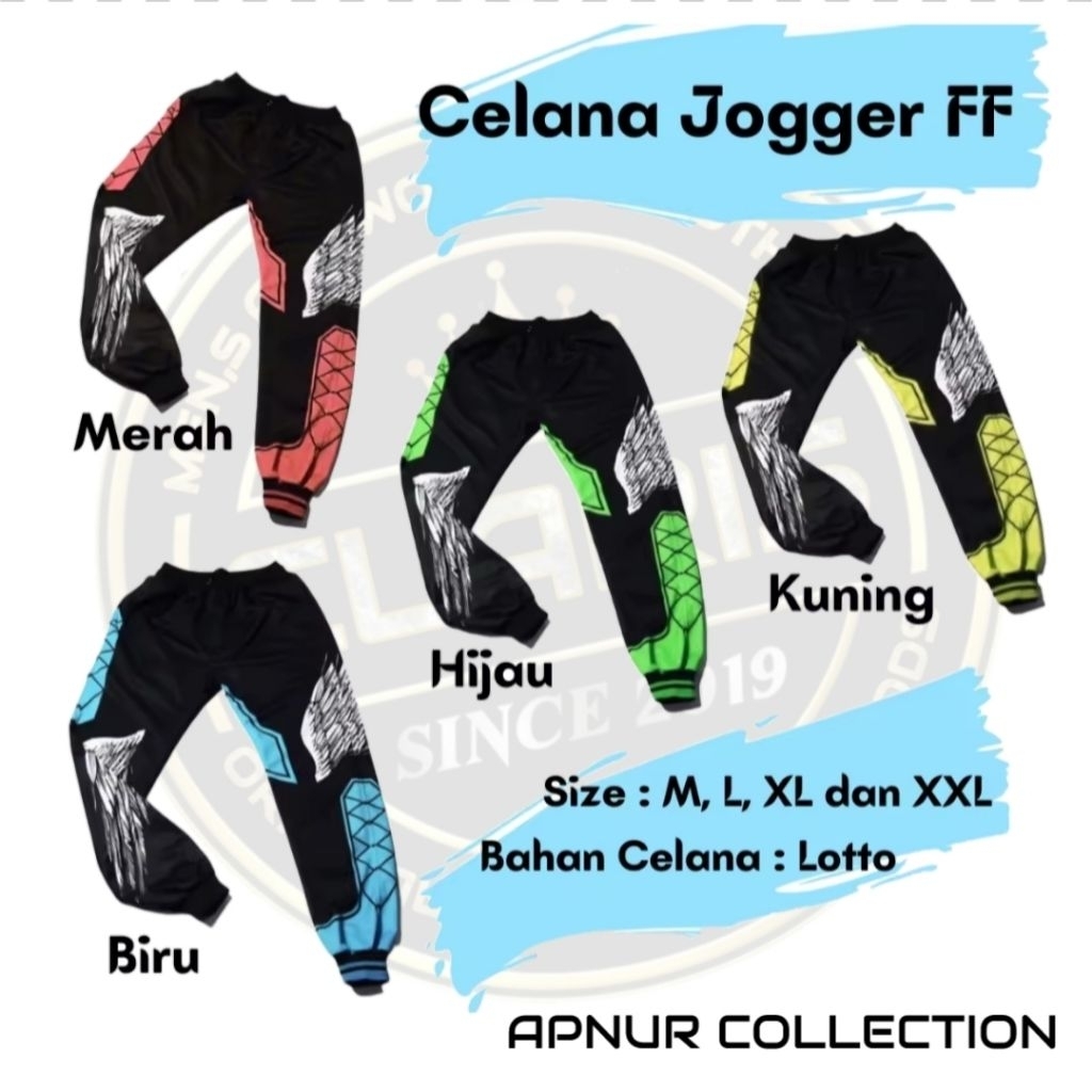 Celana Gaming Anak FF/Celana Free Fire/Celana Joger Anak FF Heroic Angel