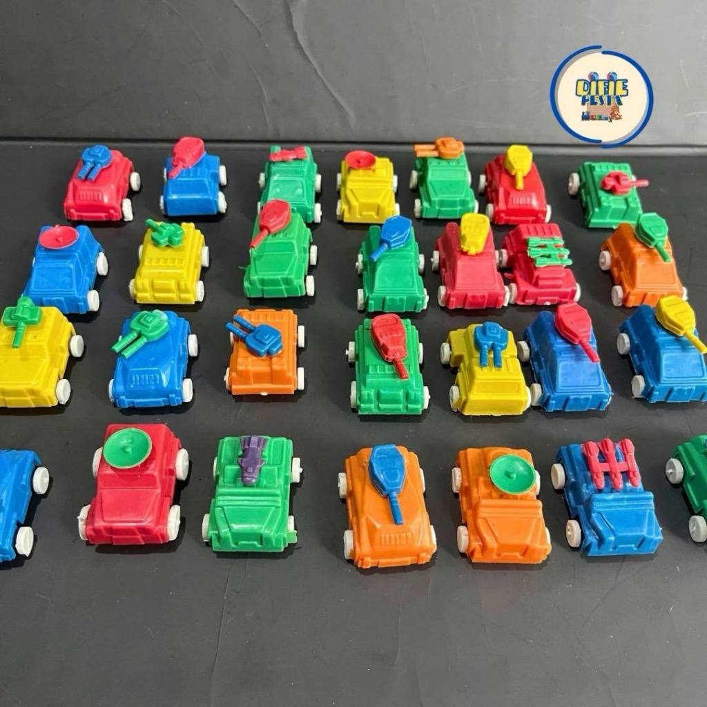 500GRAM MCT MAINAN MOBIL TANK KECIL ISI -+ 150PCS WARNA CAMPUR