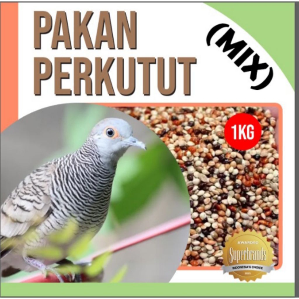 Pakan Burung Perkutut 1Kg Supaya Gacor Kiloan Milet Kuning Milet Merah Milet Putih Niger Seed KUTUT