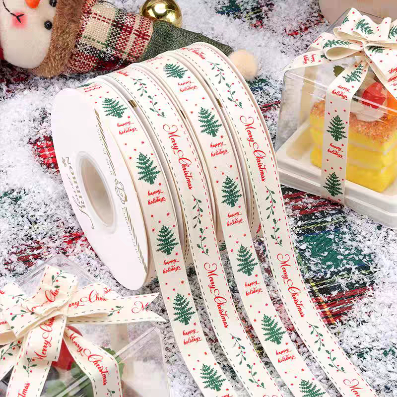 (1Roll 40yard) Pita Kado Natal Pita Natal Pita Merry Christmas Pita Natal Lebar 1,5CM