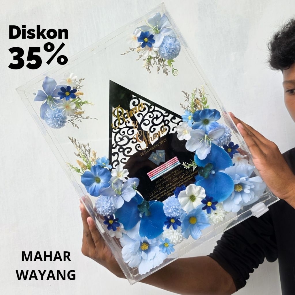 Mahar Akrilik Wayang Mahar Murah Mahar Akrilik Bingkai Mahar Mahar Pernikahan