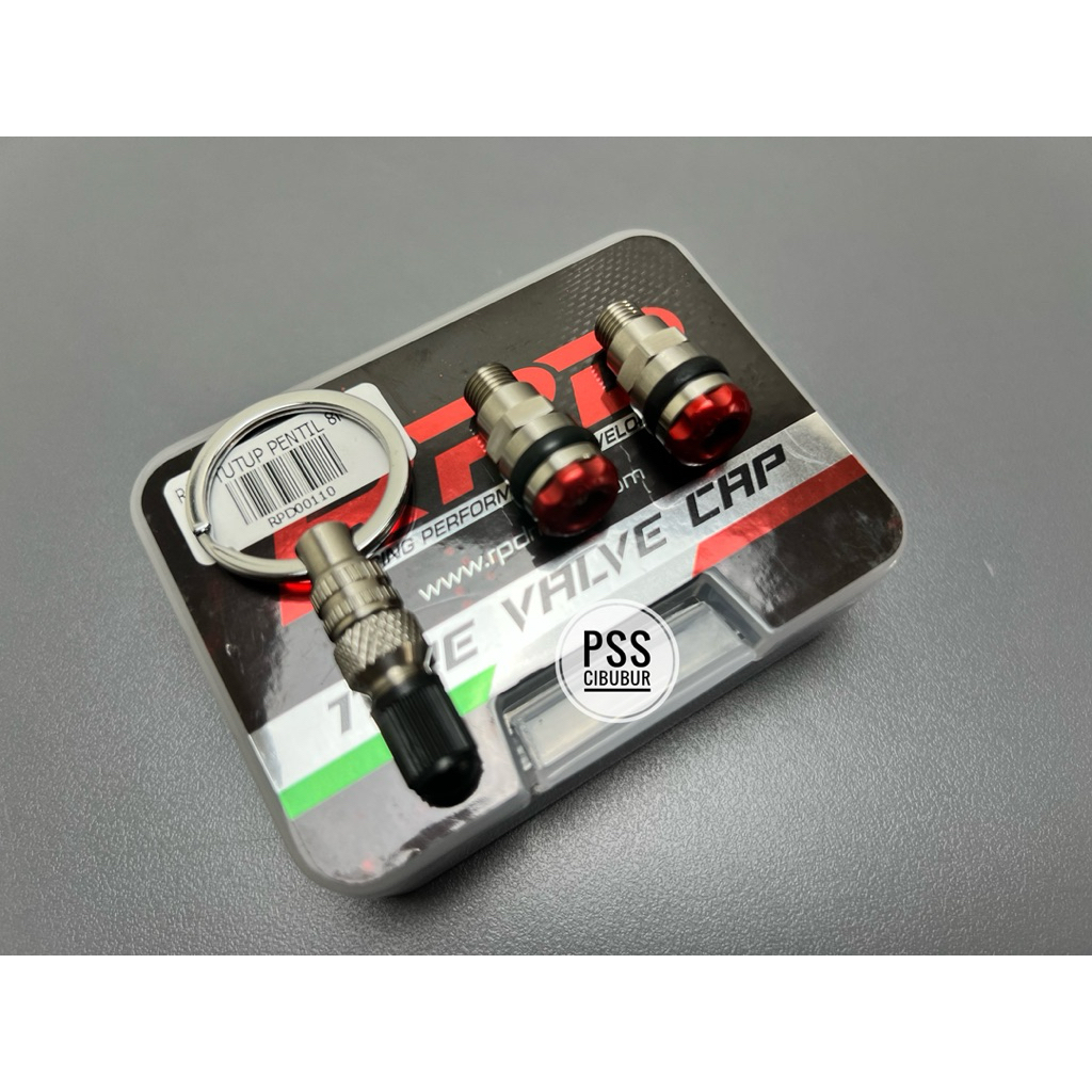 PENTIL BAN MOTOR TUBELESS TUBELLES RPD CNC ALUMUNIUM ANODIZE M8 PENTIL TUBLES MENDEM CEPER ( UNTUK V