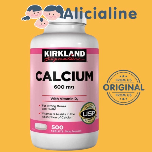 Kirkland Signature Calcium 600mg with Vitamin D3 500ct