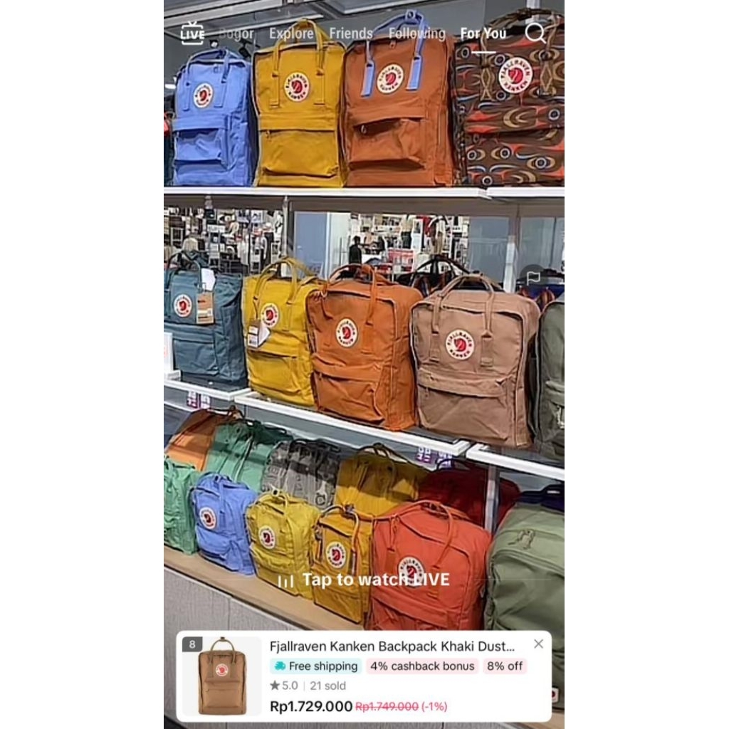 [1000% ORIGINAL] KANKEN BACKPACK TAS PUNGGUNG FJALLRAVEN URBAN ICON