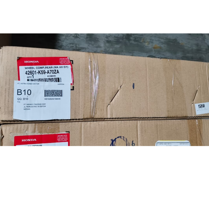 42601K59A70ZA Velg Belakang Grey Honda Vario 150 eSP Ring 14 42601-K59-A70ZA
