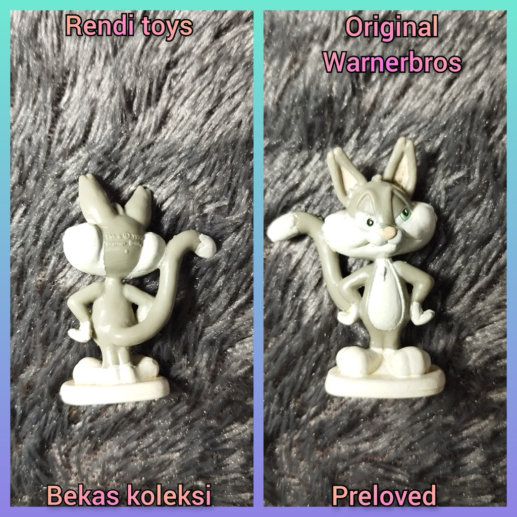bugs bunny figure looney toons vintage Original Warnerbros Bekas Koleksi | Rendi Toys