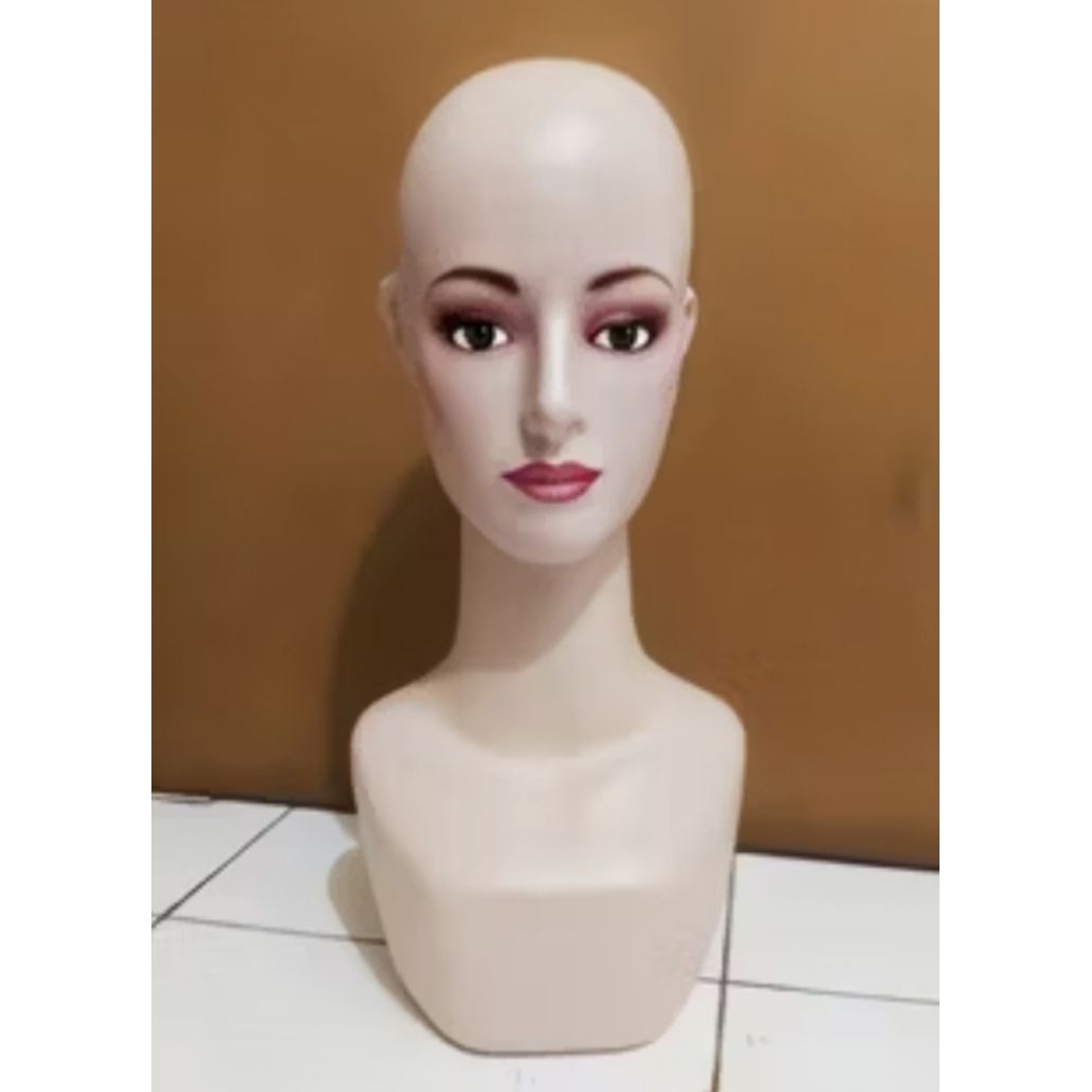 [Second Ex Hicosrent Ready Stock] Manekin Kepala Wanita Dewasa Jilbab Ciput Topi