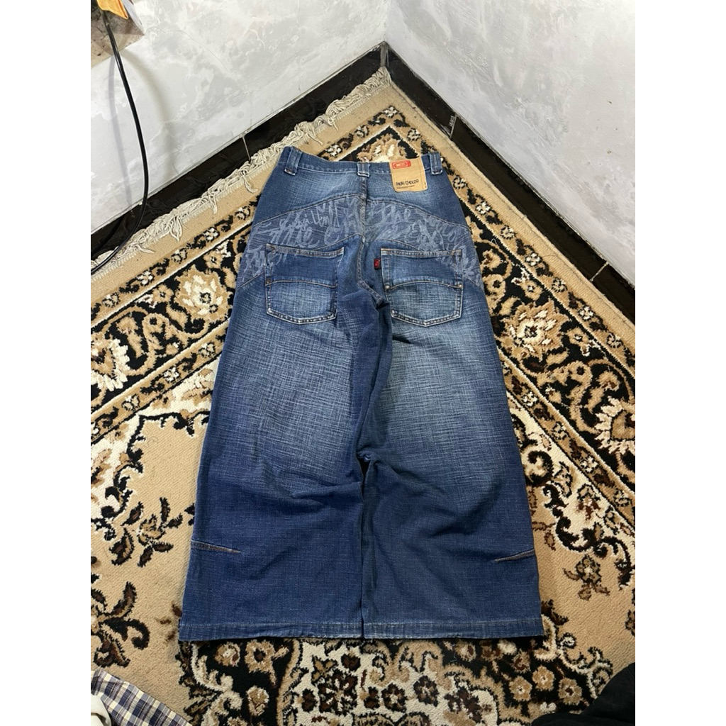 celana baggy jeans y2k emba bluw wash