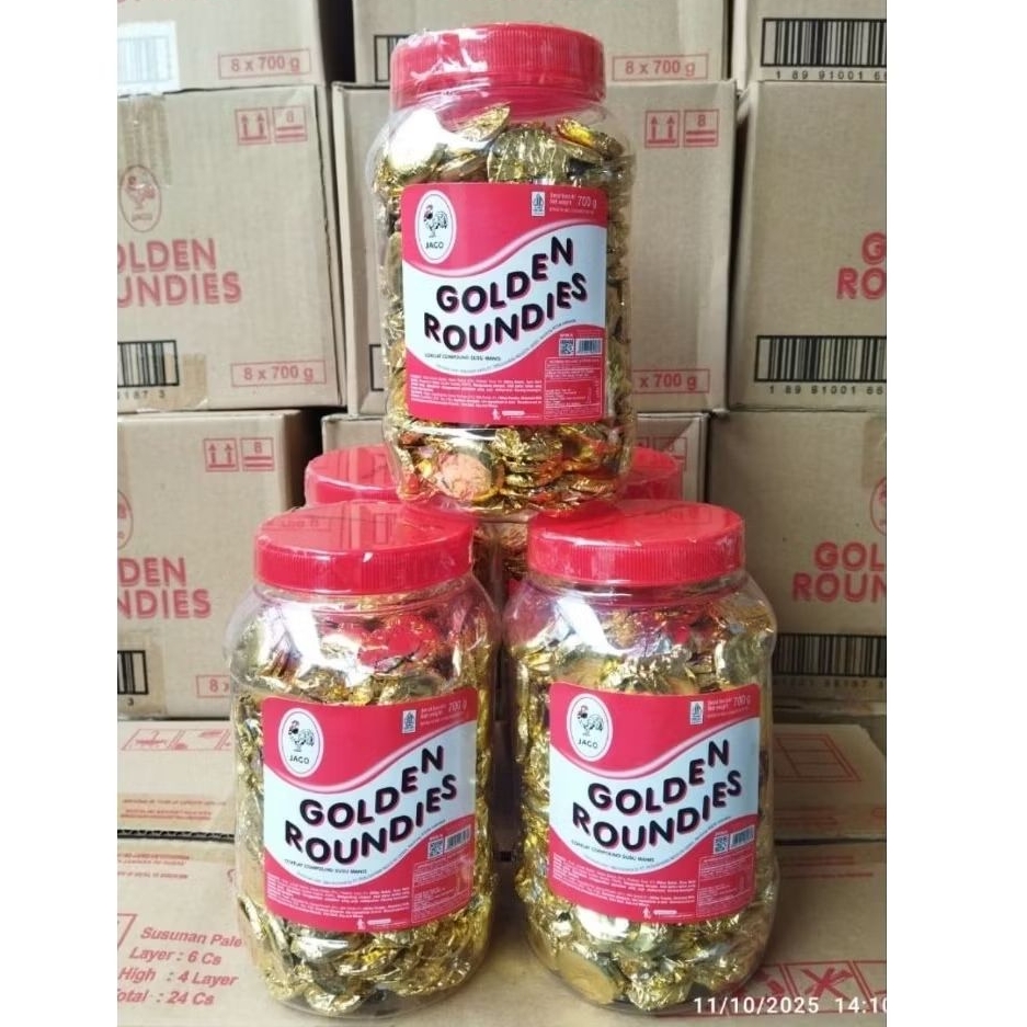 Coklat Koin Coklat Golden Roundies 700 grm
