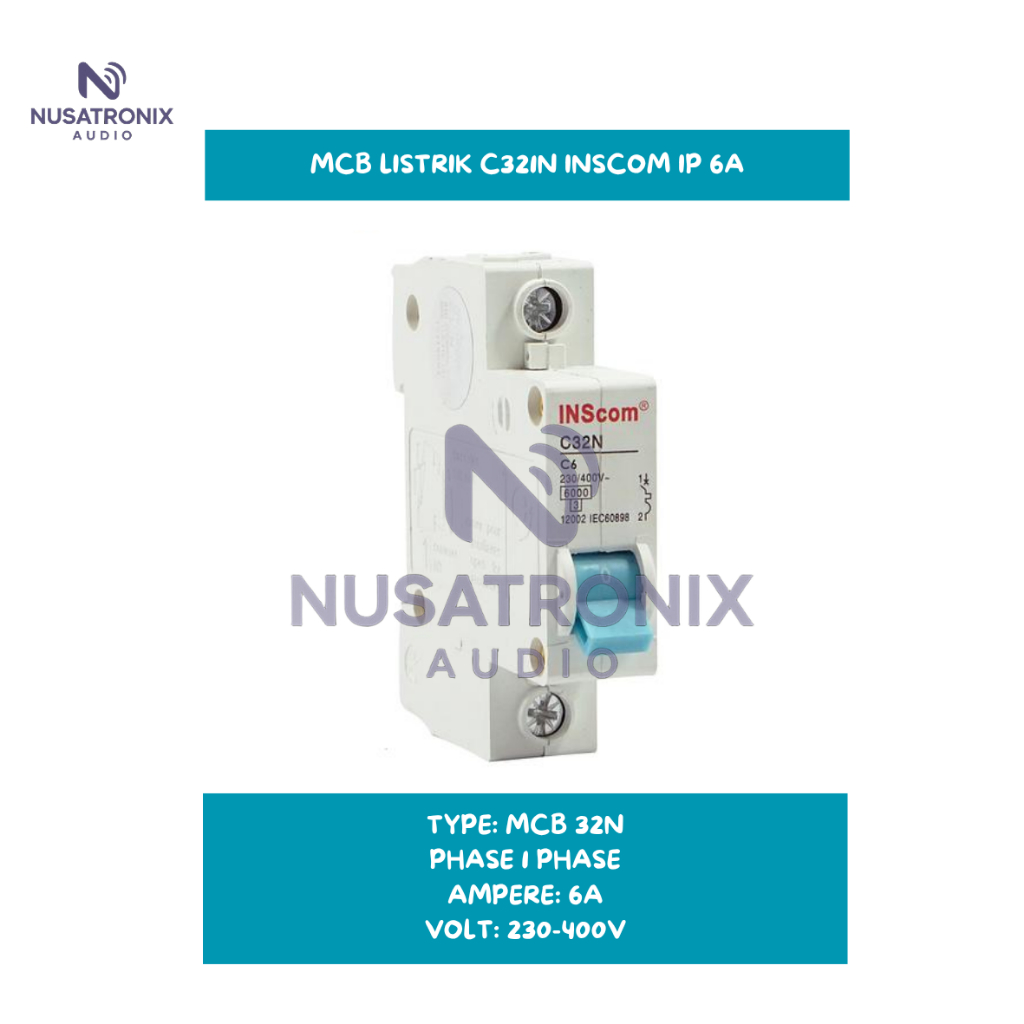 MCB LISTRIK INSCOM C32N 1P 6A