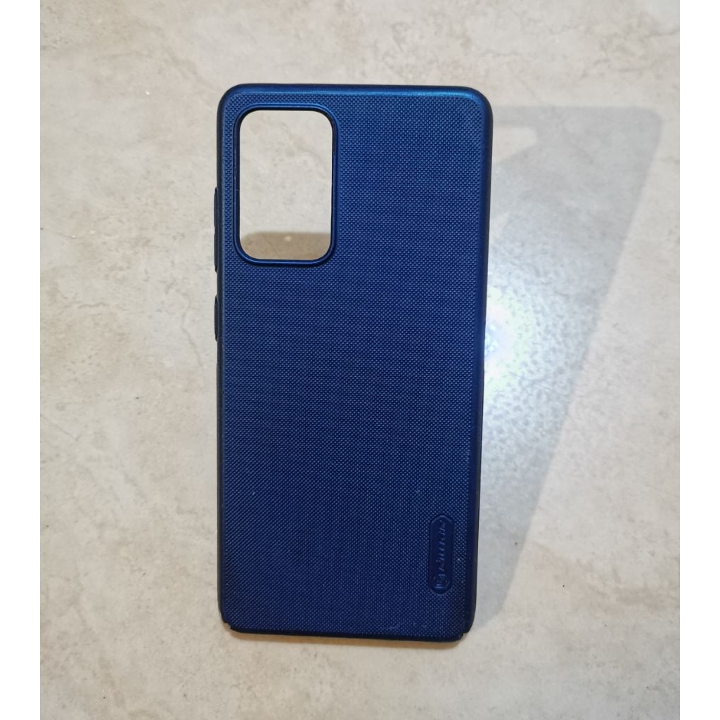 ( second ) Hard Case Original Nillkin Samsung A52 5G - Frosted Casing ( Peacock Blue )