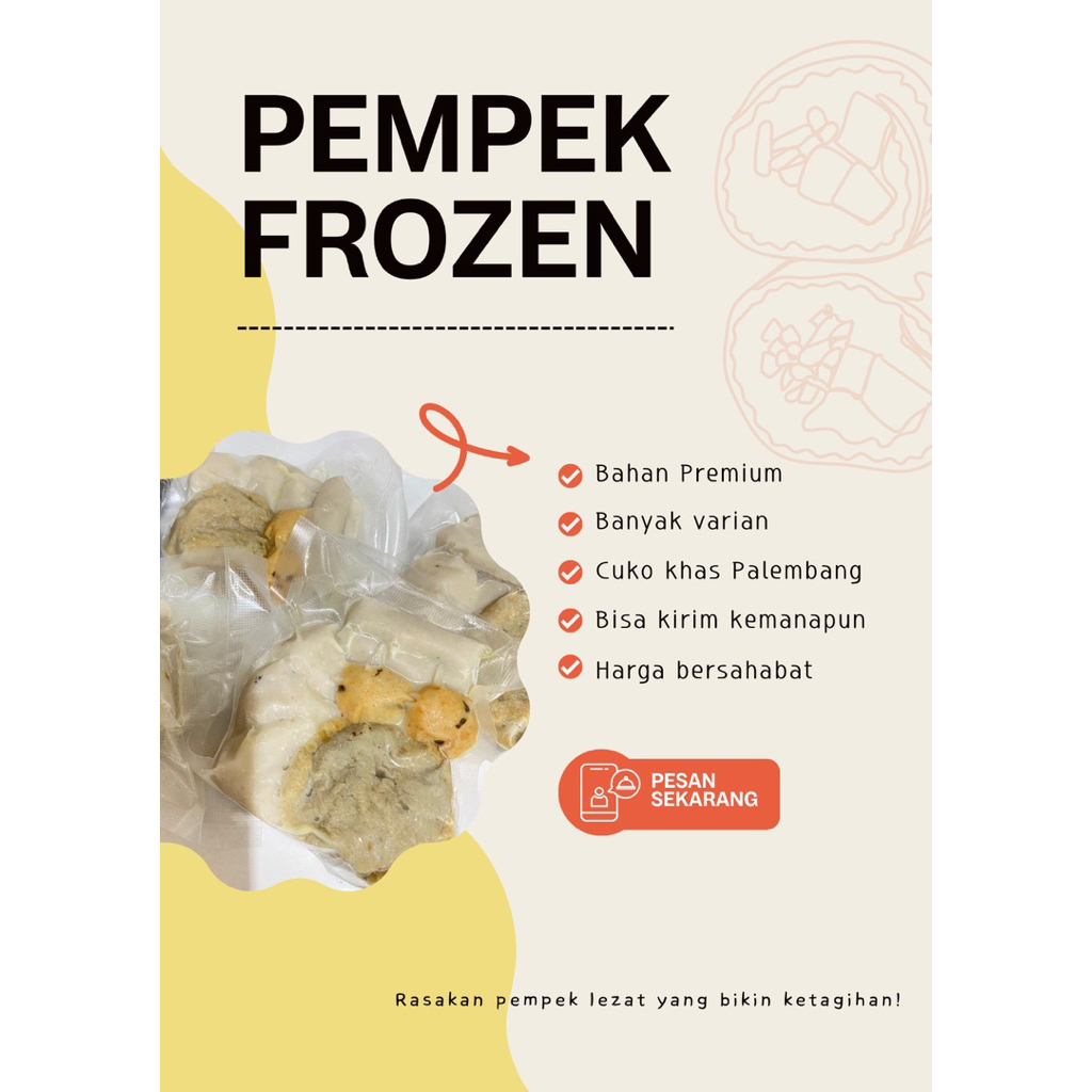PEMPEK PREMIUM FROZEN MURAH ENAK PEMPEK FROZEN MAKANAN FROZEN CEMILAN FROZEN