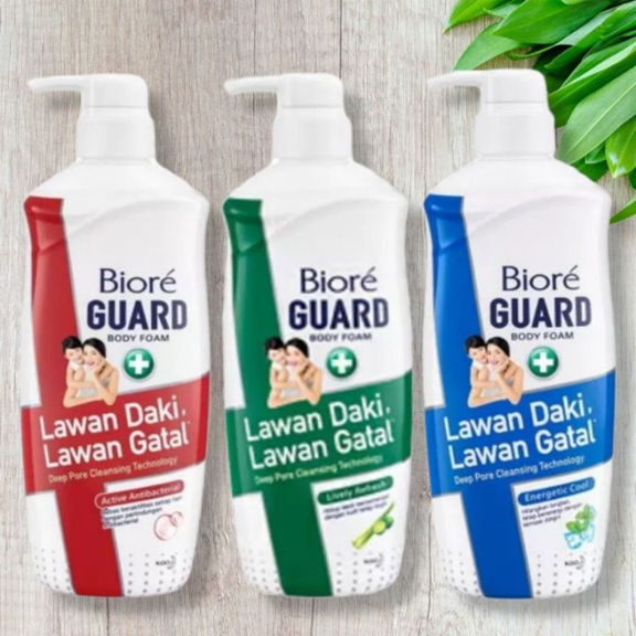 Biore Body foam Sabun mandi cair Botol 550ml Pump All Variant