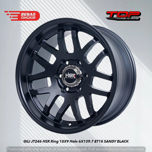 velg hsr gili ring 18 lebar 9 inch | pelek untuk pajero hilux double cabin new model r18 original