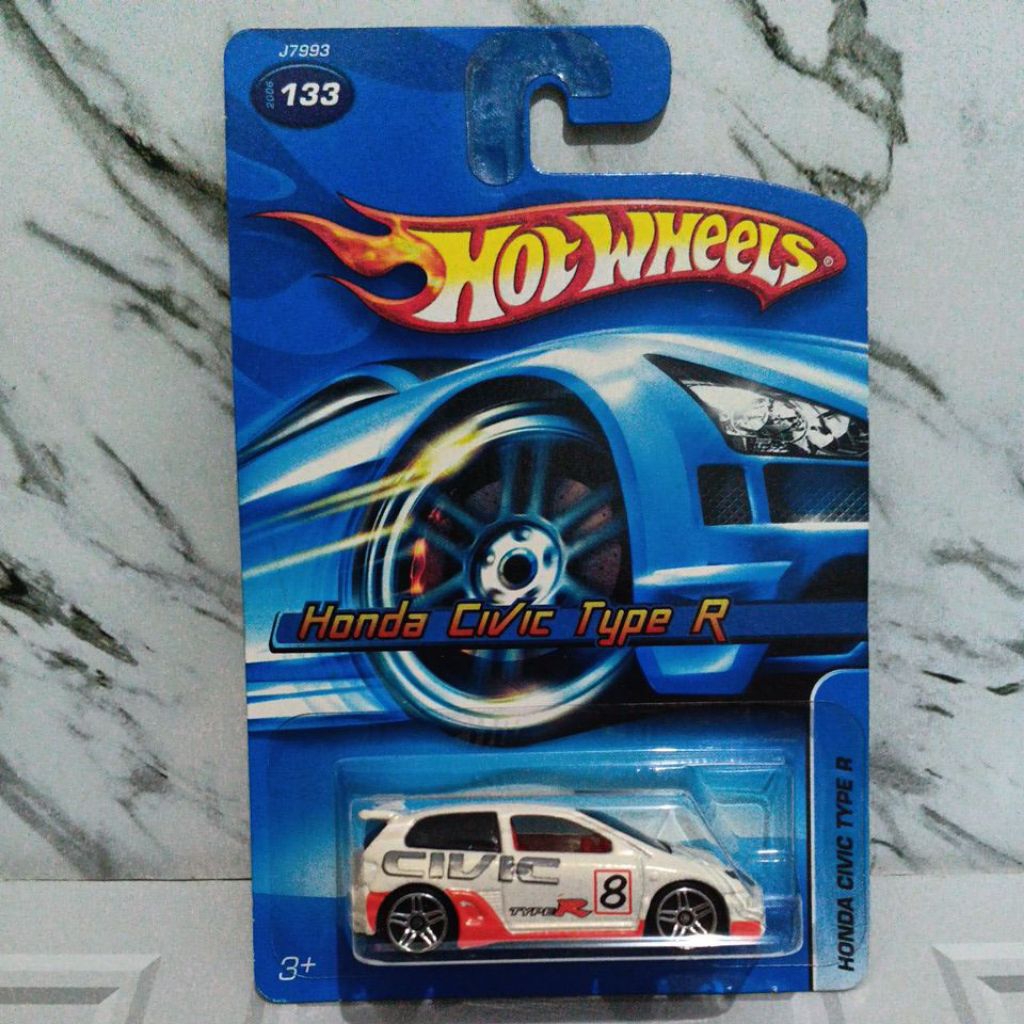 Hotwheels Honda Civic Type R Blue Card