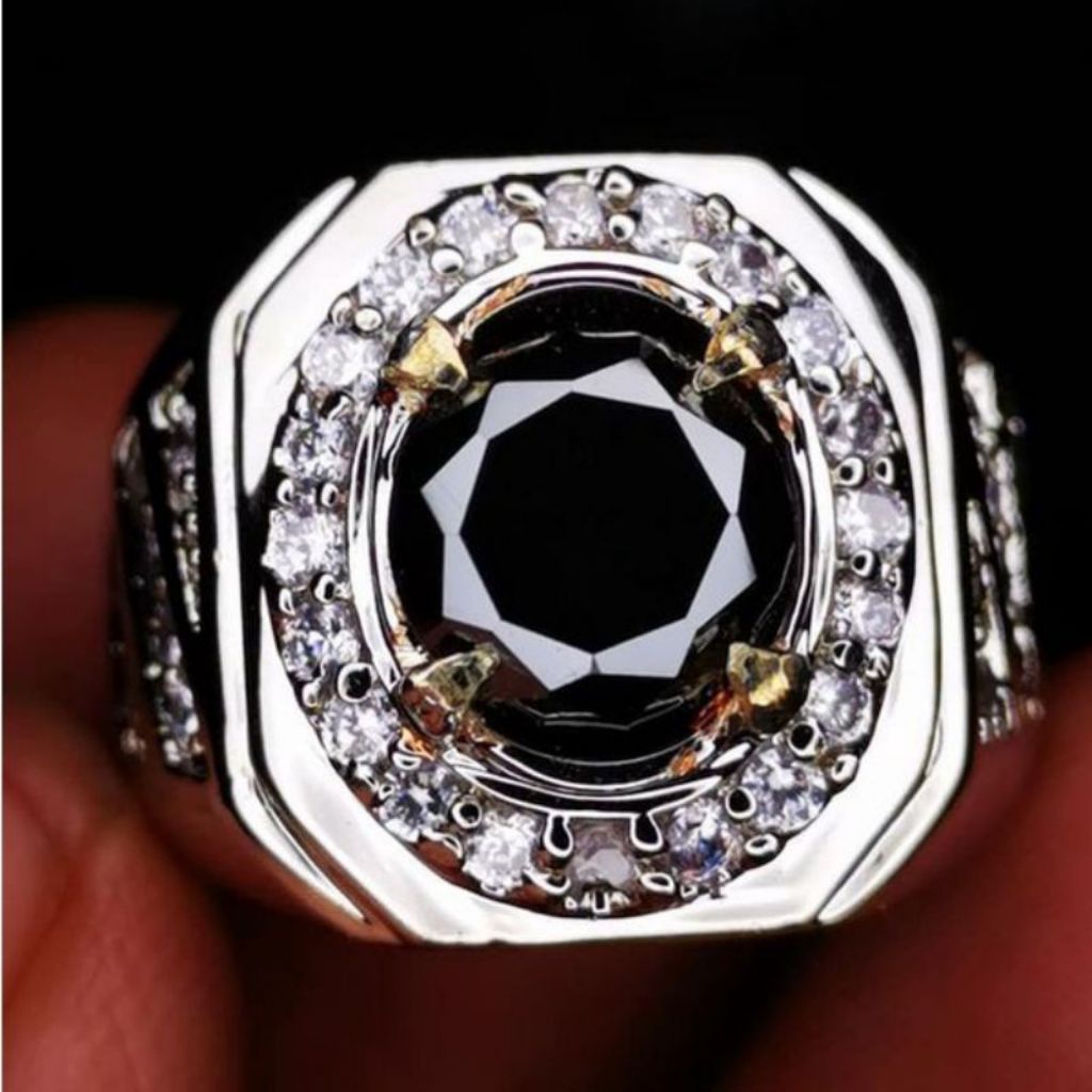 Batu Permata Black Diamond/moisonite Super Mewah HQ Memo SGR