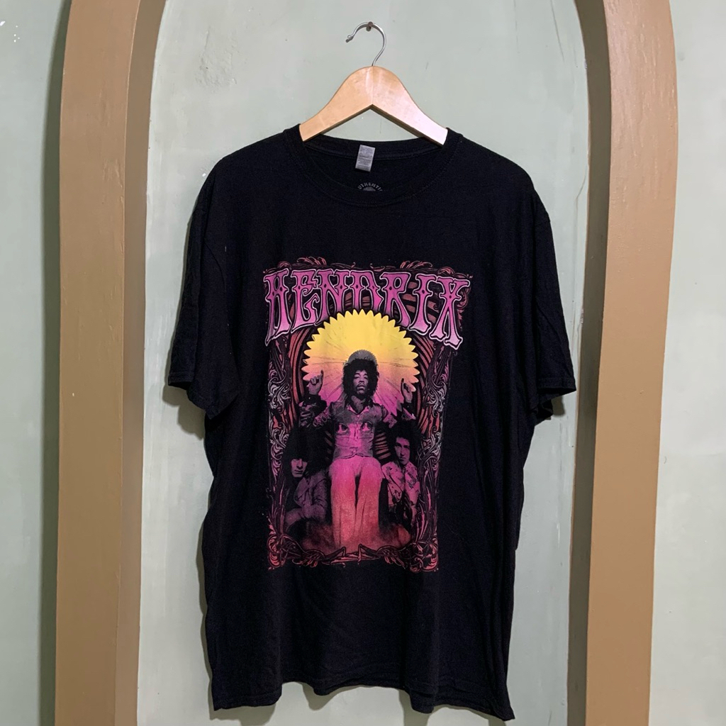 KAOS VINTAGE MUSISI JIMI HENDRIX OFFICIAL MERCH