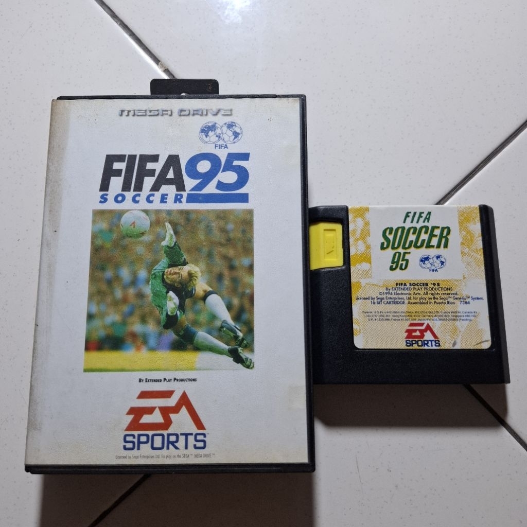 Kaset Sega Dengan Box Fifa Soccer 95 Second
