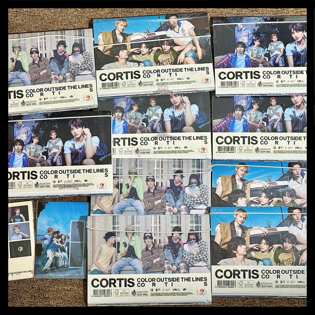 [Ready Stock] CORTIS COLOR OUTSIDE THE LINES 1st EP Album Standard Scene 1 2 3 Album POB studio choo