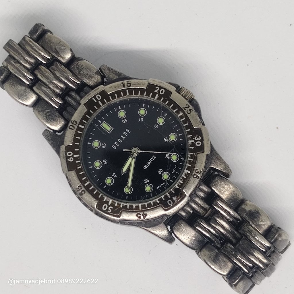 Jam Diver Decade 3981 Rusty Black Bekas
