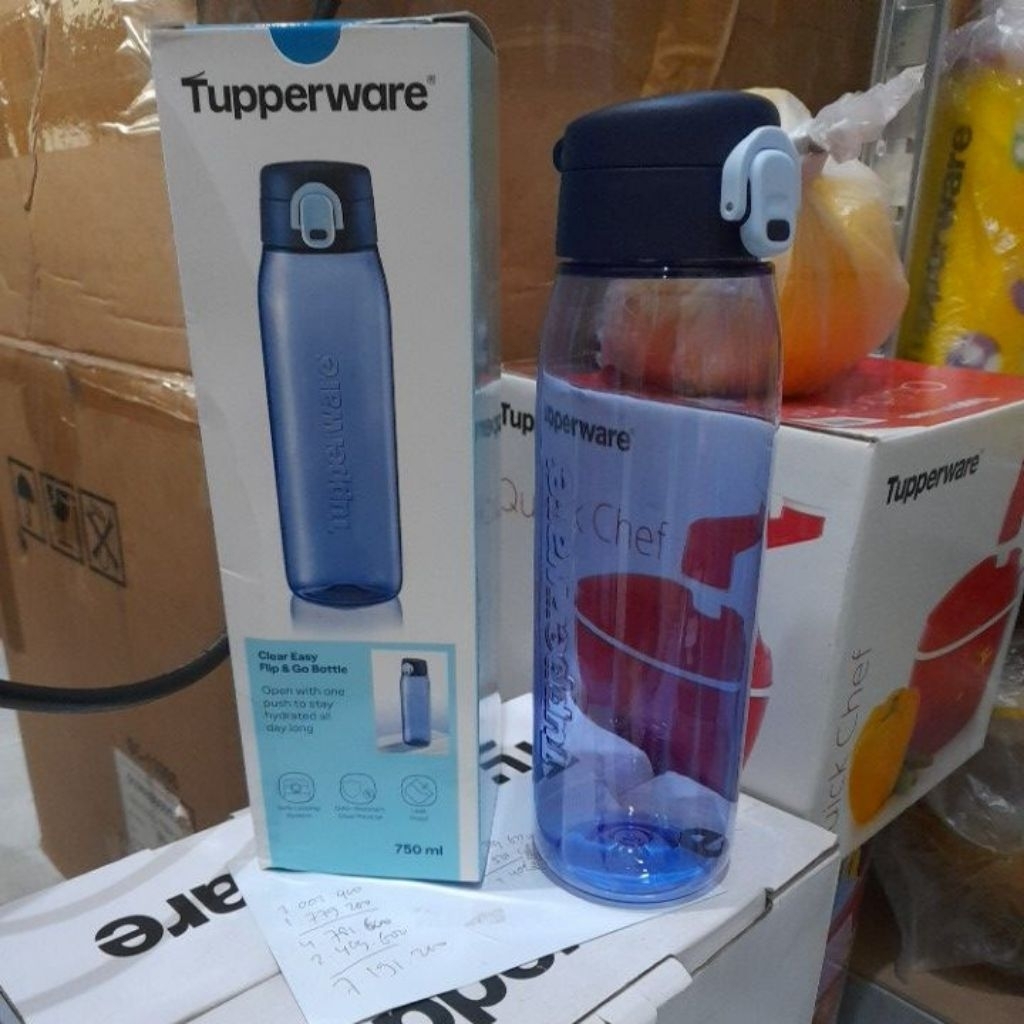 TUPPERWARE BOTTLE H2GO NAVY 750ML